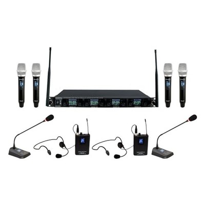 Vocopro UDXWORSHIP 8-User PLL Digital Wireless Microphone System for Worship