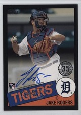 2020 Topps 1985 Topps Baseball Black /199 Jake Rogers #85A-JR Auto u0h