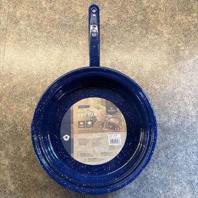 Stansport Enamel Fry Pan 10 Inch Skillet Camping Fishing Lightweight Skillet