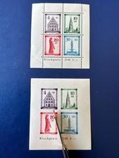 Franz. Zone Baden &bdquo;Stadt Freiburg&ldquo; Bl&ouml;cke  MiNr. 1 A -1B * Markenpostfrisch / **