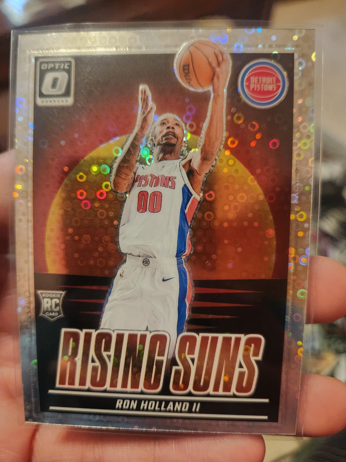 2024-25 Donruss Optic Ron Holland II #13 Donruss Rising Suns Fast Break Holo