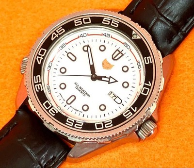 ORIENT Diver Quartz Wristwatch Inner Bezel Working