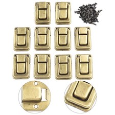 Black Retro Luggage Buckle for Wooden Boxes Iron Material (10PCS)