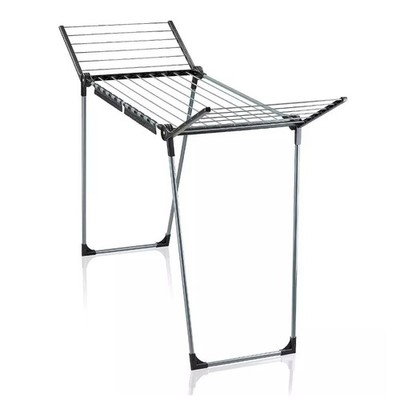 Leifheit Pegasus 150 Solid Slim Laundry 15M Drying Rack - Black Diamond
