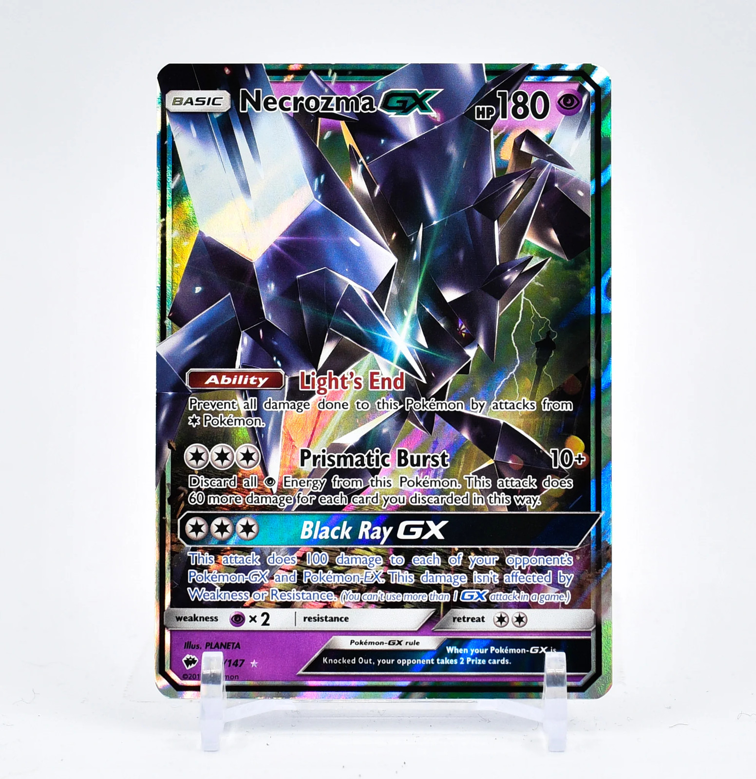 Necrozma GX - 63/147 Burning Shadows Ultra Rare Pokemon - NM/MINT