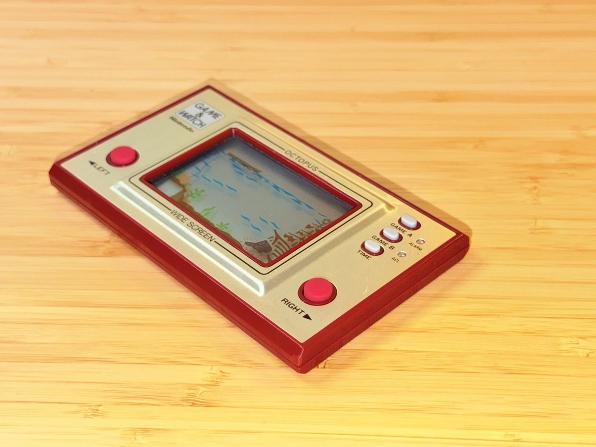 Nintendo Game & Watch Wide Screen Octopus Oc-22 Boxed MIJ 1981