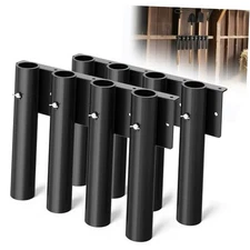 Shovel Holder for Truck, 8-Holes in 2 Grouped Metal Truck Shovel Mount/Rack, 