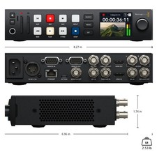 BLACKMAGIC DESIGN HYPERDECK STUDIO HD PLUS Live Streaming Recorder 2.2" Display