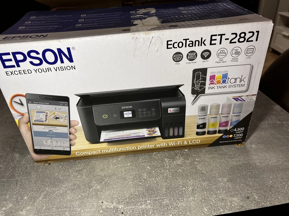 Epson EcoTank ET-2821 A4 Multifunction Wi-Fi Ink Tank Printer. Cost Savings: - Bild 3 von 4