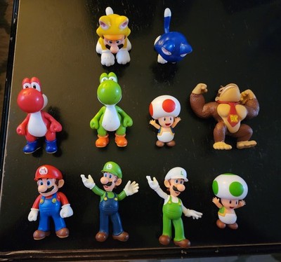 Jakks Mario Nintendo 2.5'' HERO Lot Mario, Luigi, Toad, Yoshi, Donkey Kong