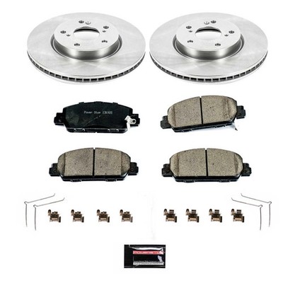 Power Stop KOE6515 1-Click Daily Driver Brake Kits Front OE Replacement Rotors Z