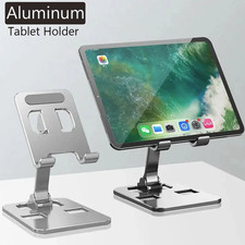 1pc Aluminum Tablet  Phone Stand Adjustable Holder 4-12 Inch Device - NEW