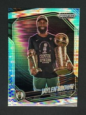 2024-25 Panini Prizm Black #170 Jaylen Brown Hyper Prizms