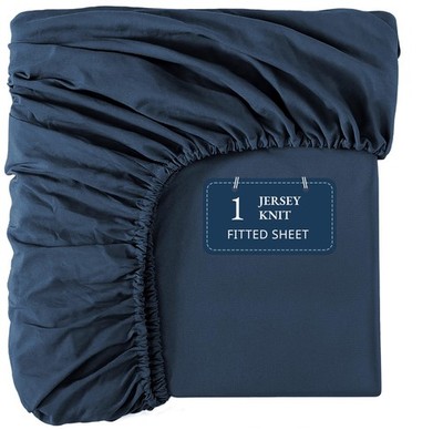 Fitted Twin XL Bottom Sheet - Strong Elastic Hem, Dynamic 4 Way Stretch Fit -...