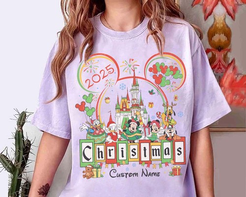 Personalized Mickey and Friends Christmas Mickey Very Merry Unisex Shirt 660822 - Picture 5 of 12