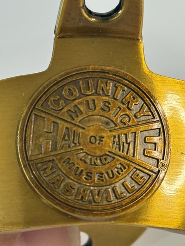 Country Music Hall Of Fame Nashville Messing Wand Flaschenöffner