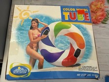 2001 Rare Vintage Intex The Wet Set Color Whirl Tube FloaT 48  NIB Unopened Nice