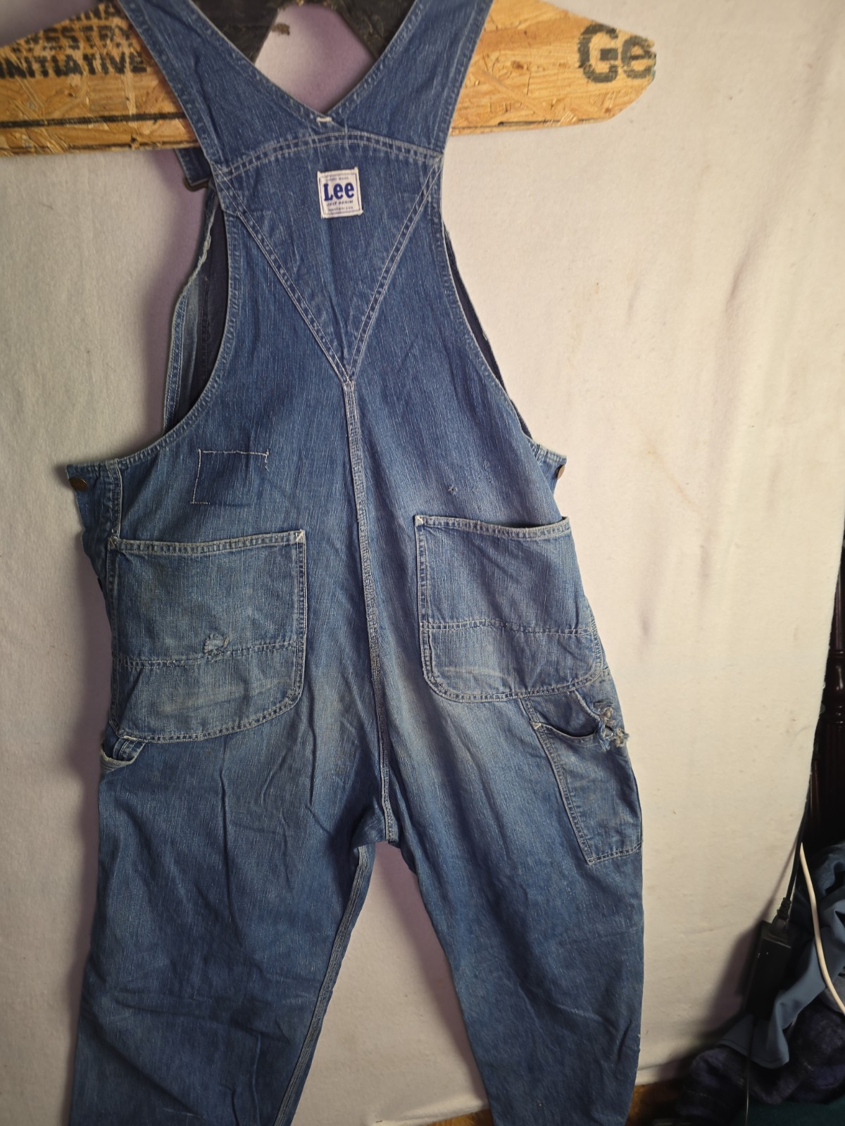 Vintage 40s LEE Union Made Jelt Denim Sanforized Long… - Gem