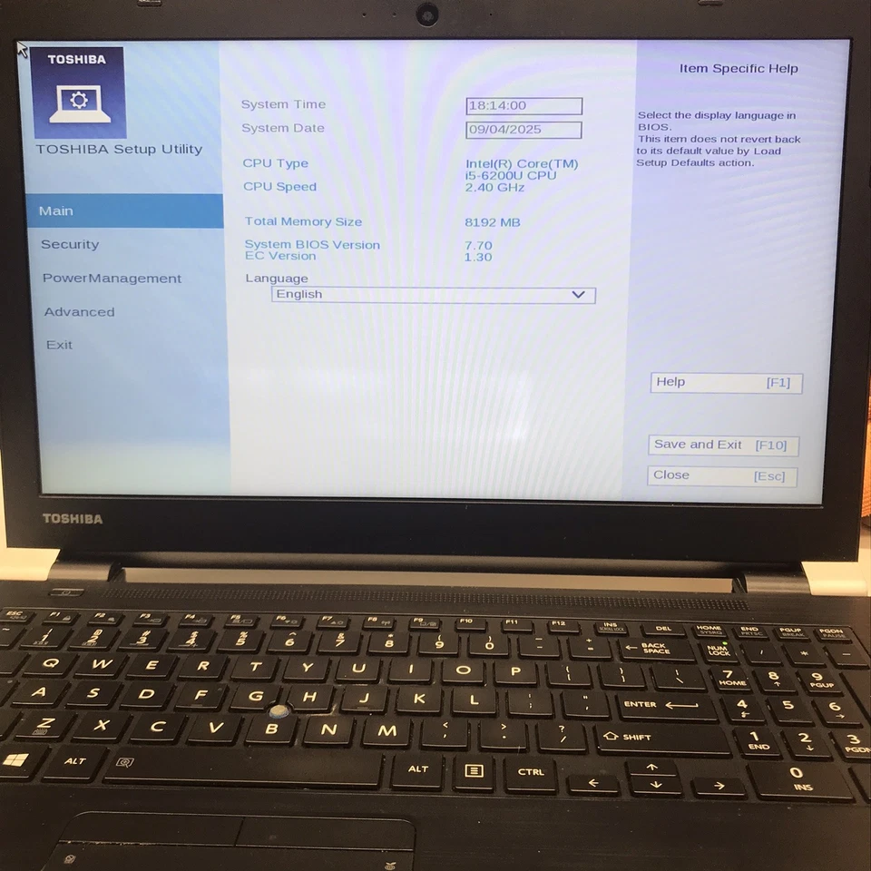 Toshiba Tecra A50-C 15.6" Laptop i5-6200U 8GB RAM No SSD/OS For Parts/Repair - Image 2 of 4