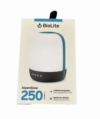 BioLite AlpenGlow 250-Lumen Multicolor USB Rechargeable Lantern For Camping. NEW
