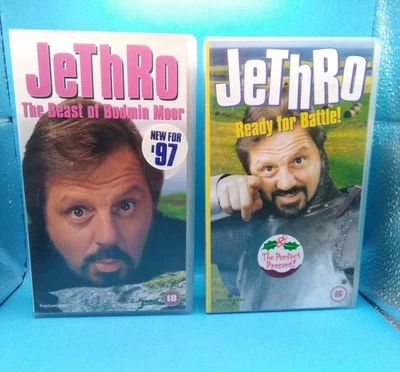 Jethro VHS Pal Video Tapes X2 Ready For Battle! And The Beast of Bodmin Moor. - Image 1 of 4