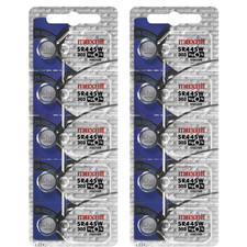 Maxell 303 SR44SW Silver Oxide Watch Batteries 10 Batteries - EXP 2023