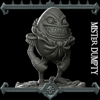 MISTER DUMPTY Humanoid Resin 3D Printed Fantasy Miniature D&D Tabletop RPG