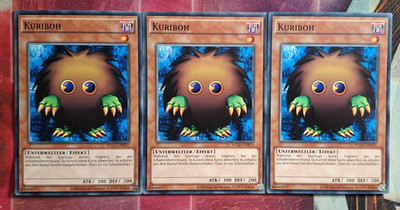 3x Kuriboh YGLD-DEB15 Common DEUTSCH 2.AUFLAGE PLAYSET NM Yu-Gi-Oh