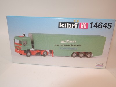 ++ M56 H0 1:87 KIBRI 14645 DAF Kühl-Sattelzug Kraus Tiefkühltransporte - Bausatz