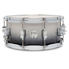 PDP Concept Maple Snare Drum w/Chrome Hardware 14 x 6.5 in. Silver to Black Fade