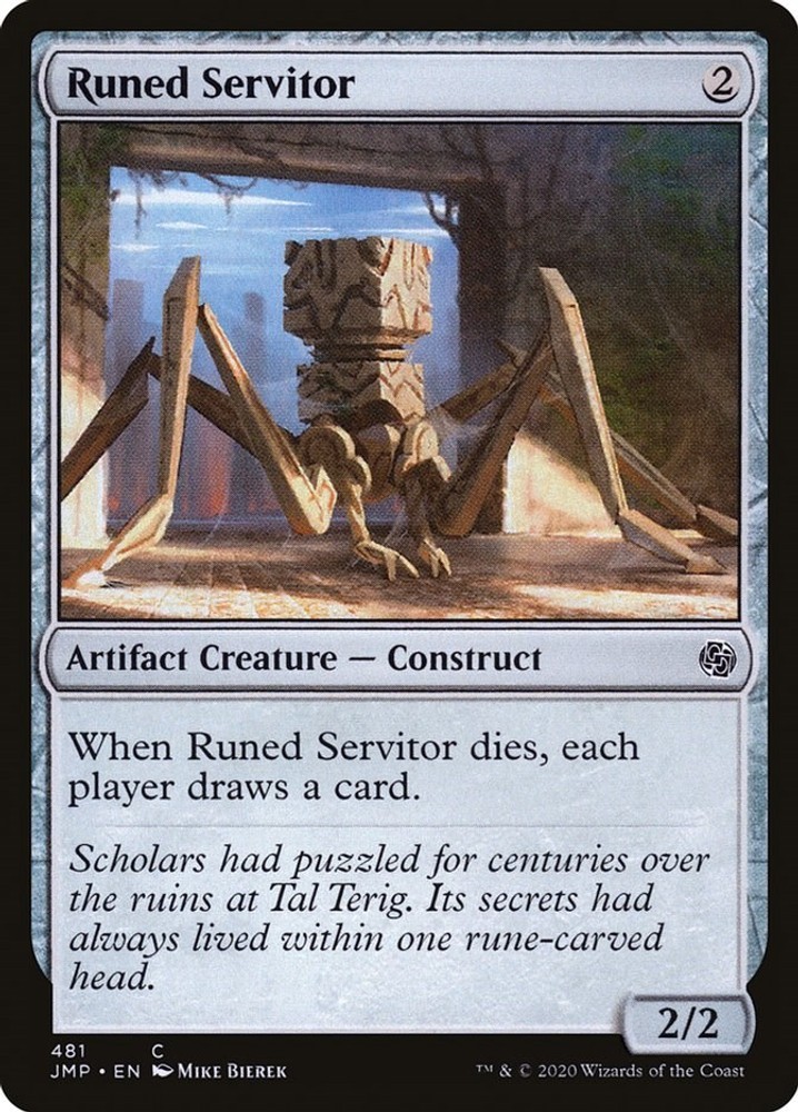 Runed Servitor - 481 - NM - Common - Jumpstart-Magic