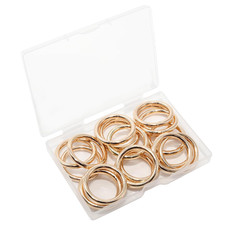 20 Pcs 3/4 Inch Gold Circular Welded round Rings, Seamless round Ring, Zinc Circ