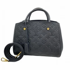 Louis Vuitton Monogram Empreinte Montaigne BB M41053 Noir 2way Bag 775666