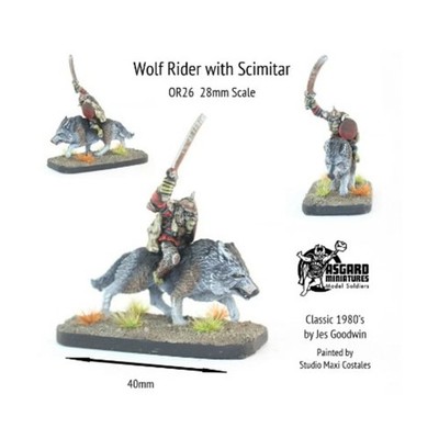 Alternative Armies Asgard Miniatures Wolf Rider w/Scimitar Pack New