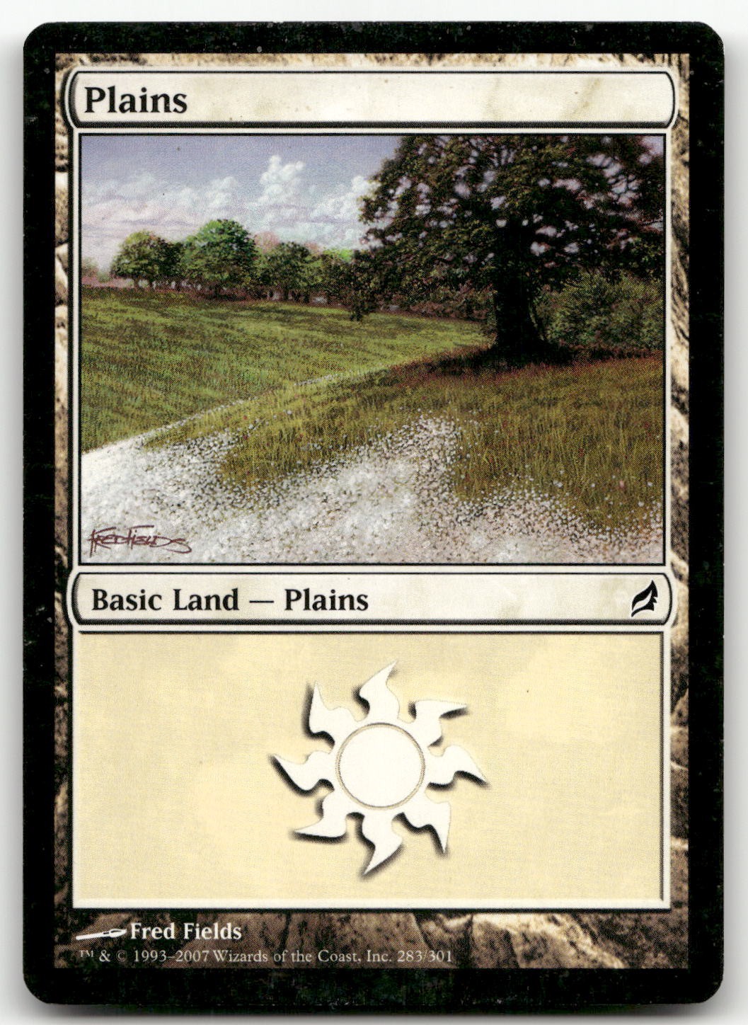 Plains (283) #283 (MP) Lorwyn LRW Magic MTG