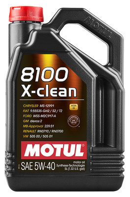 Motul 109226 5W-40 8100 X-Clean Motoröl 5L für BMW