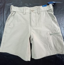 NWT HUK Next Level Shorts Mens S Shorts Beige Brown 7" inseam