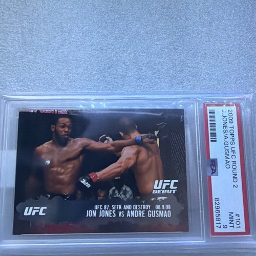 2009 Topps UFC Round 2 Jon Jones #101 Rookie Card RC Non Auto PSA 9 MINT