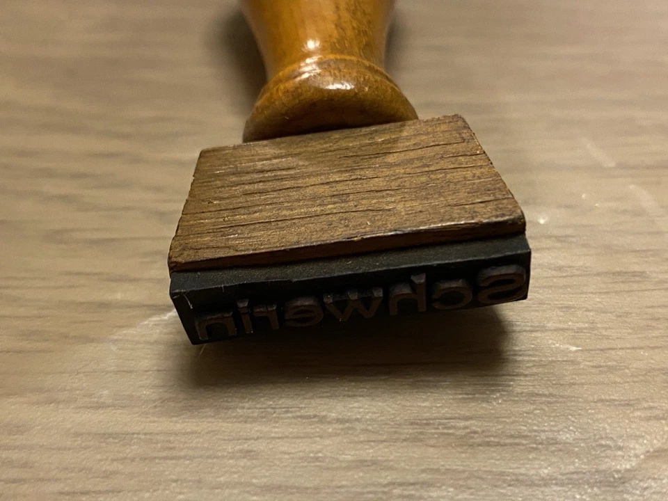 Original Stempel Bw Rbd Schwerin  Reichsbahndirektion Bundesbahn DR #1 - Bild 3 von 4