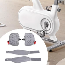 2x Exercise Bike Pedals with Adjustable 0.56inch Spindle