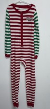 The Childrens Place Christmas Pajamas Size 12 Boys Girls Unisex One PC Green Red