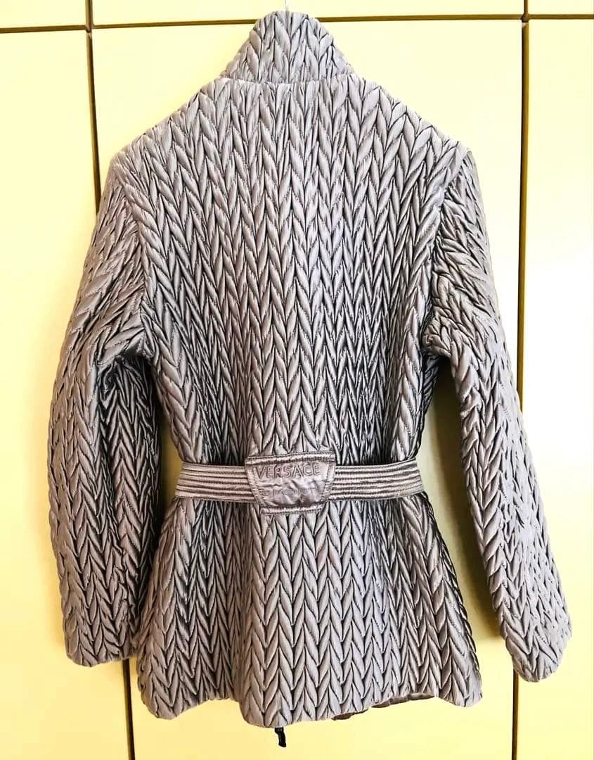 VERSACE SPORT Jacket Gray with Belt Stylish Used Valid Price Over ¥200,000 thumbnail 2