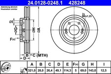 Disque de frein Hyundai SANTA FE