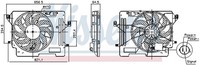 Nissens LüFter MotorküHlung 850080 410Mm Kunststoff 250W 12V FüR Ford Transit 3