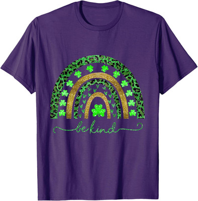 Be Kind Rainbow St Patricks Day Funny Design Unisex T-Shirt