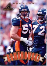 1997 Pinnacle Football #136 Bill Romanowski Card Insert Broncos