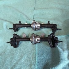 Rc Solid Axle Assemblies Set W Differentials Steering Knuckles 110 Rc Solid Axle Assemblies Set W Differentials Steering Knuckles 110