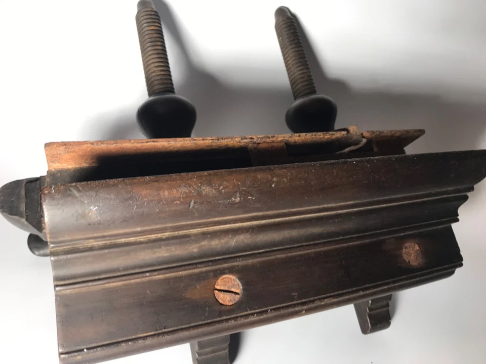 Avión arado antiguo J. Denison del siglo XIX *Alguno óxido 12" Foto 3 de 4