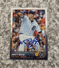 Matt Boyd 2015 Topps Update AUTO SIGNED ROOKIE TIGERS CUBS #US332