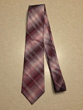 Van Heusen Tie Pink Purple Grey Plaid